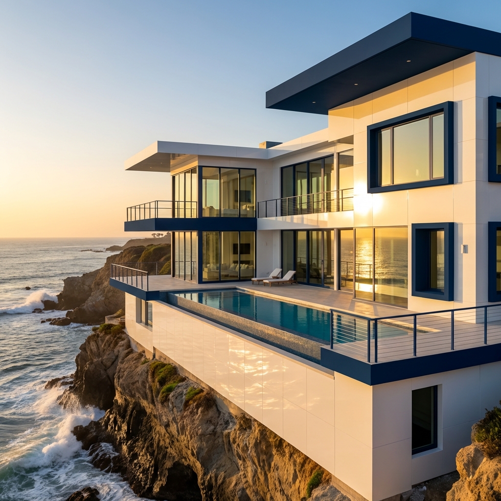 Sala de estar luxuosa protegida com EXONANO