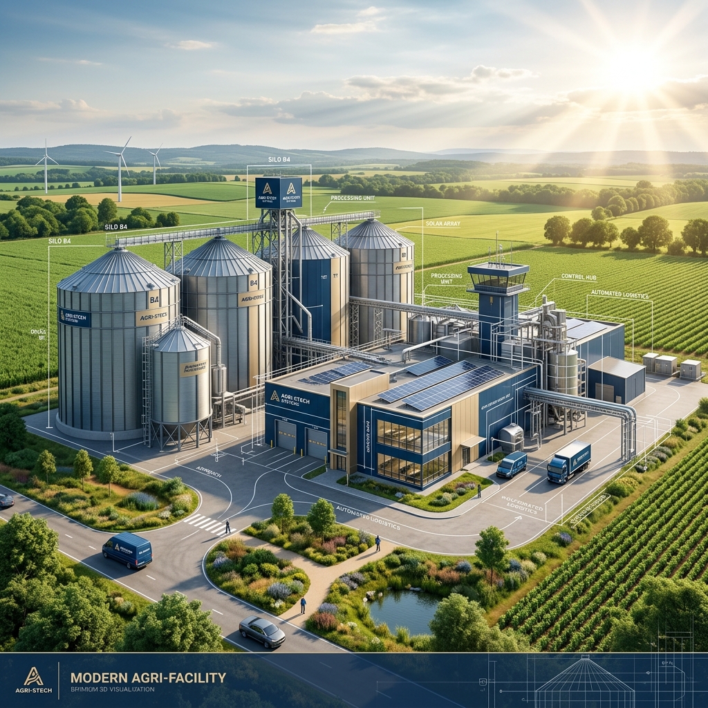 Silos de Grãos Agrícolas